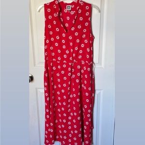 Anne Klein Red Floral Dress - Sz 6